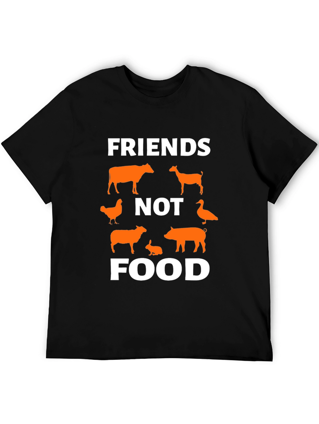 Vegan Friends Not Food Graphic Tee