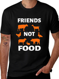 Vegan Friends Not Food Graphic Tee