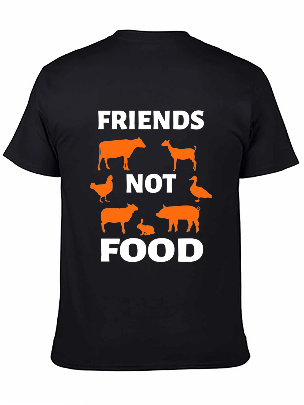 Vegan Friends Not Food Graphic Tee