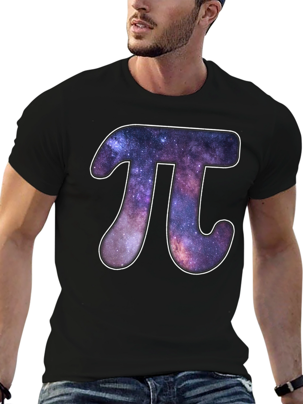 Galaxy Pi Symbol Graphic T-Shirt