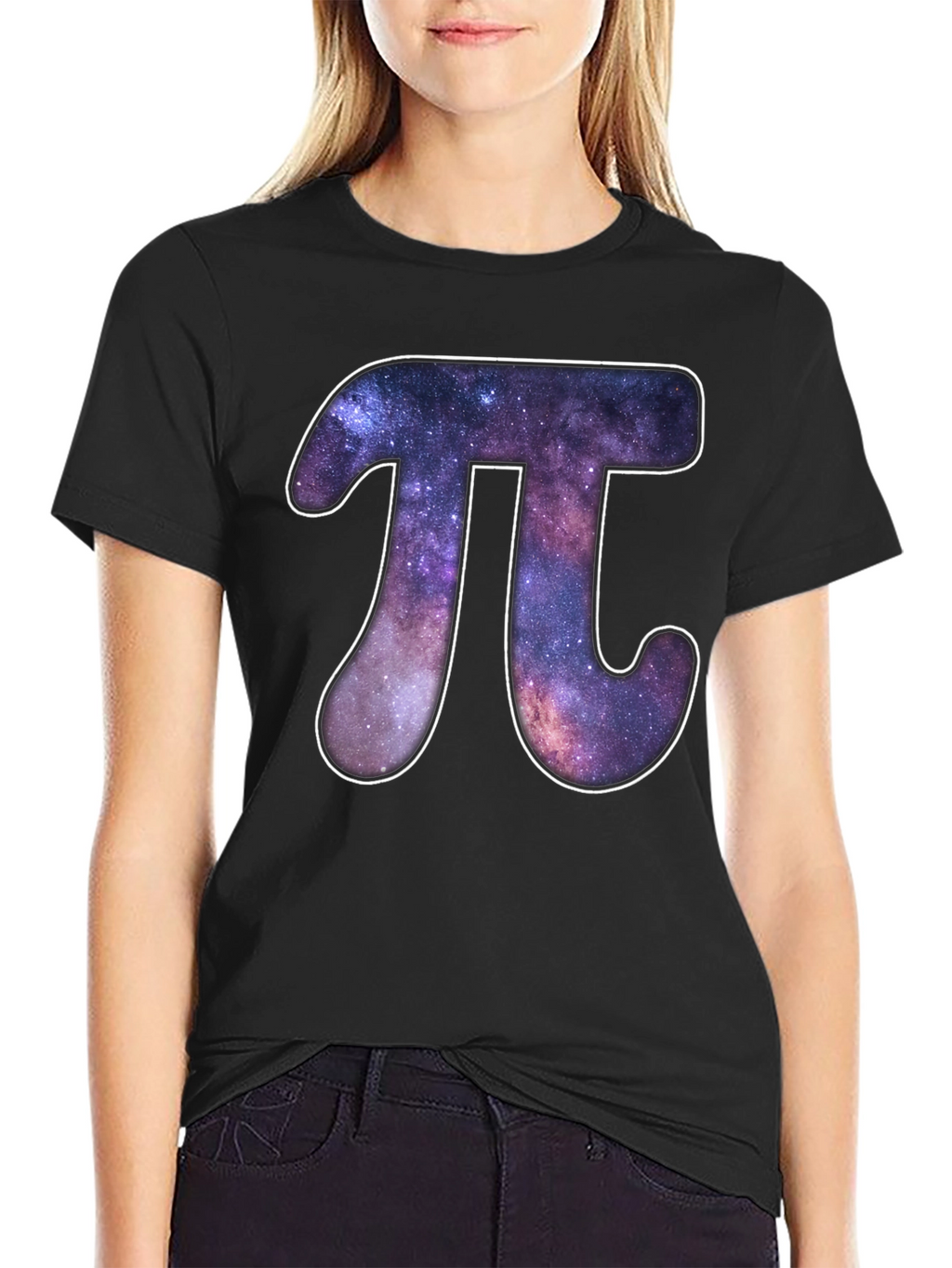 Galaxy Pi Symbol Graphic T-Shirt