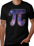 Galaxy Pi Symbol Graphic T-Shirt