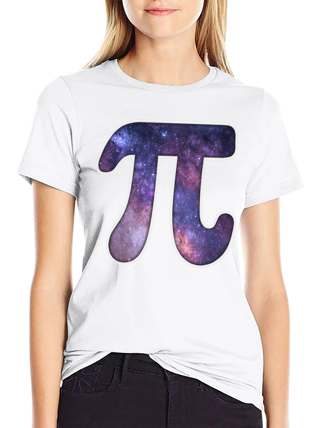 Galaxy Pi Symbol Graphic T-Shirt