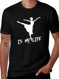 Ballet Is My Life Black Graphic Tee