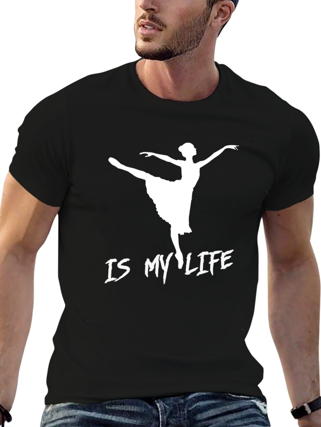 Ballet Is My Life Black Graphic Tee