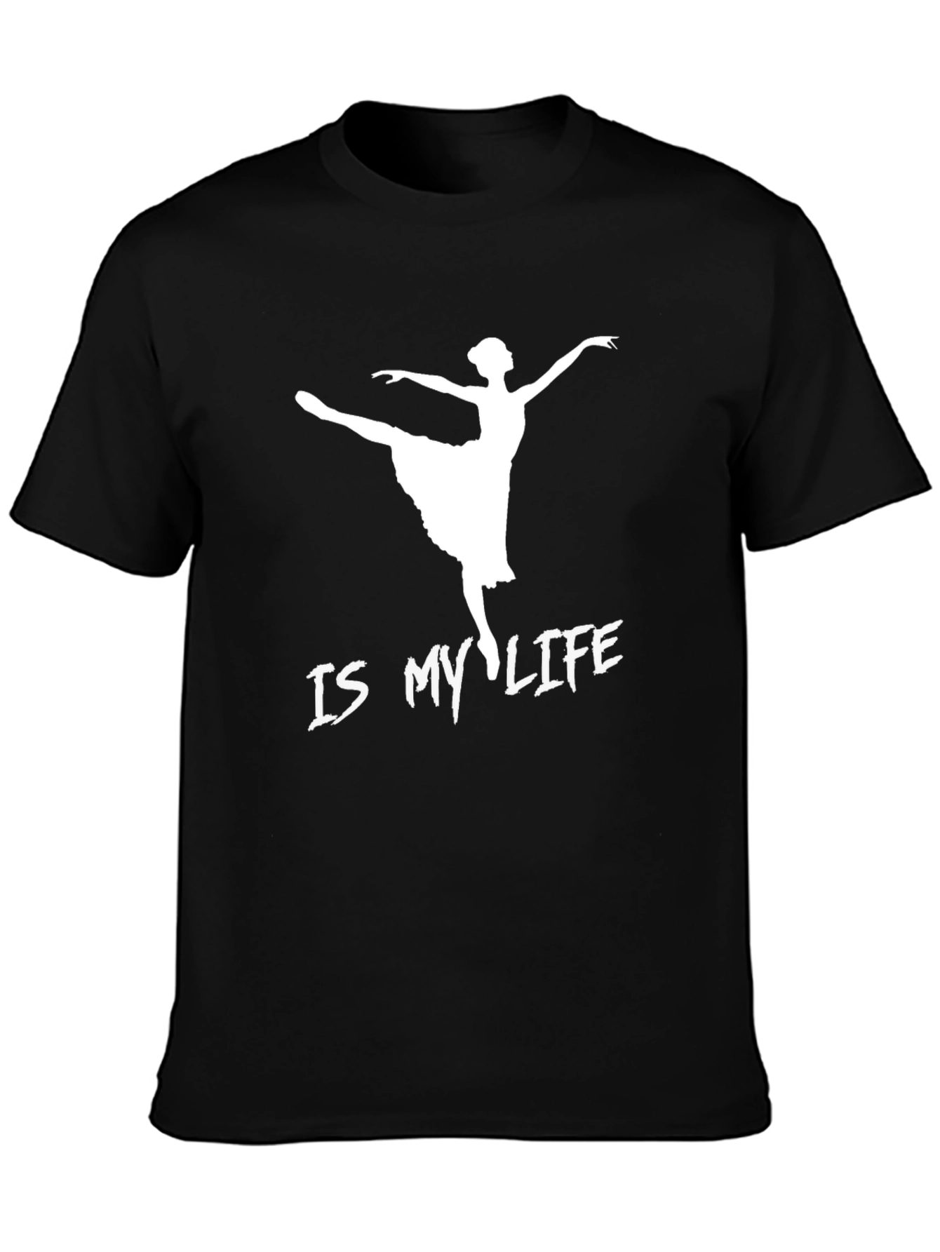 Ballet Is My Life Black Graphic Tee