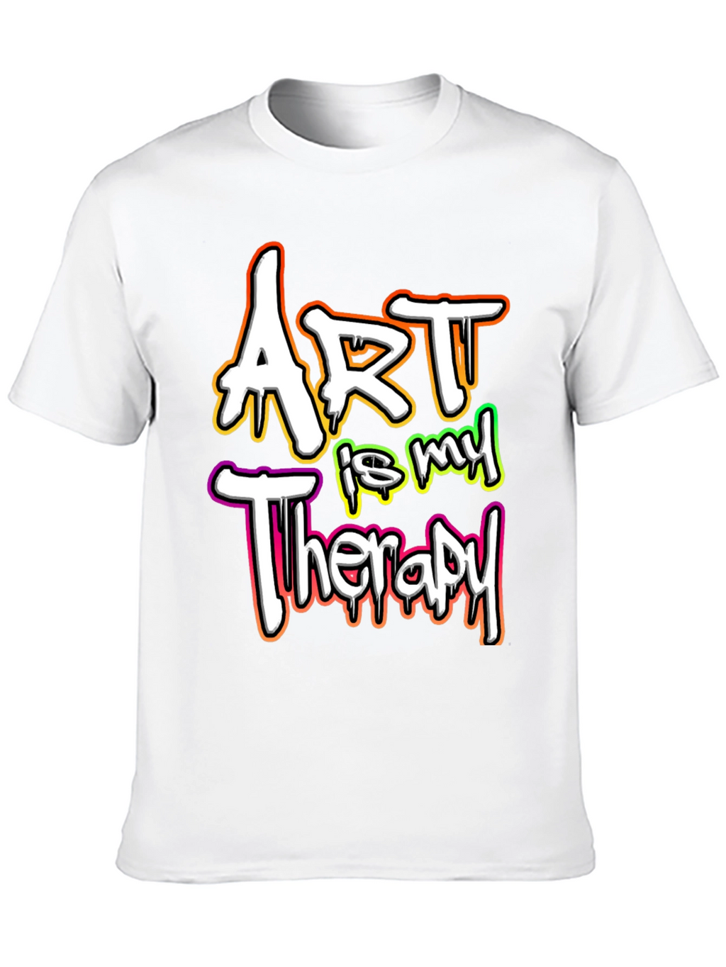 Art is My Therapy Graphic Tee - Black T-Shirt