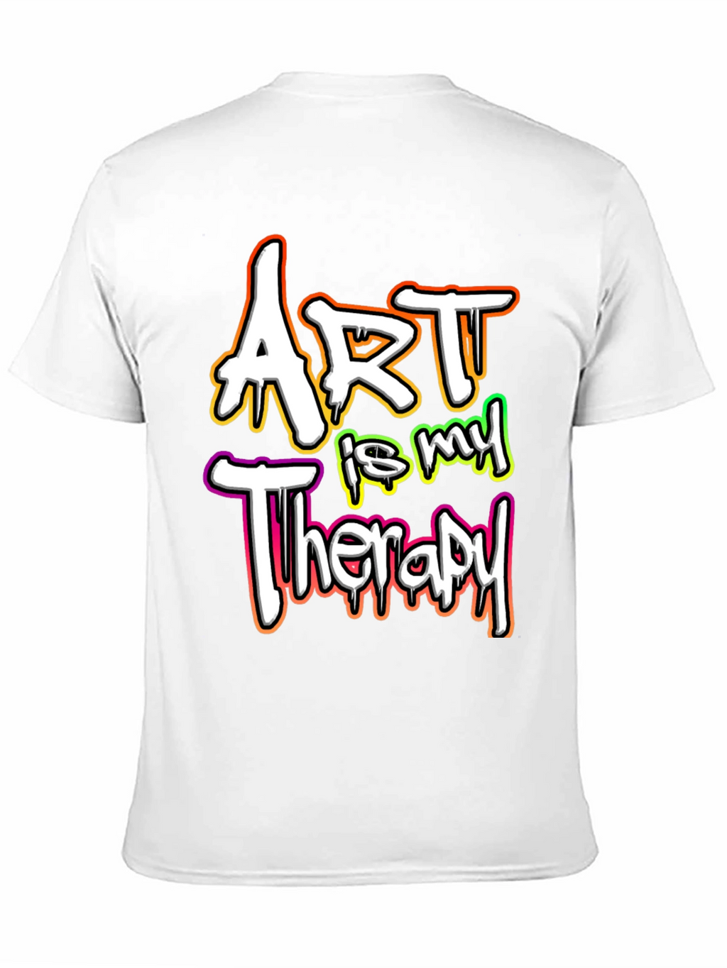 Art is My Therapy Graphic Tee - Black T-Shirt