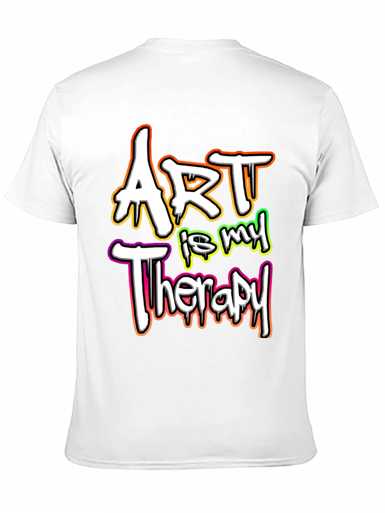 Art is My Therapy Graphic Tee - Black T-Shirt