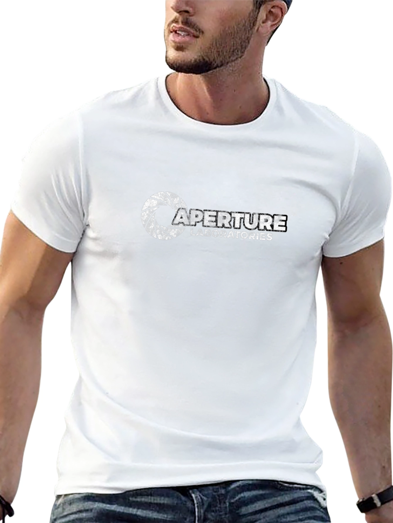Aperture Laboratories Black Graphic T-Shirt
