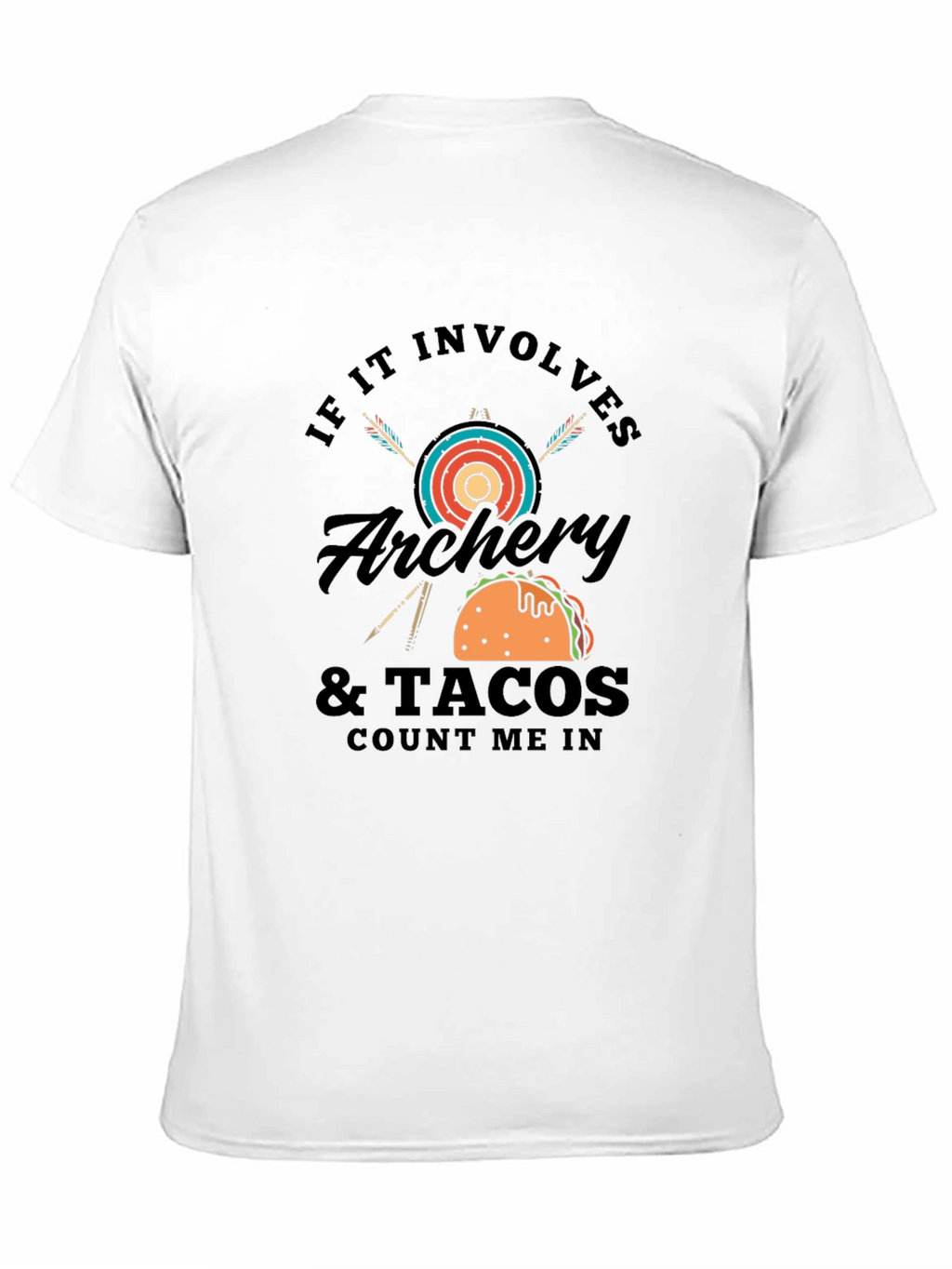 Archery & Tacos Mens Black T-Shirt