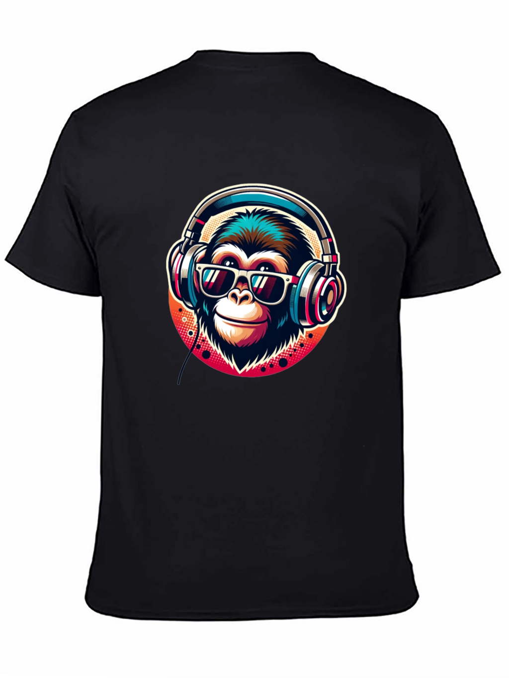 Cool Monkey Graphic Tee - Music Lover Ape