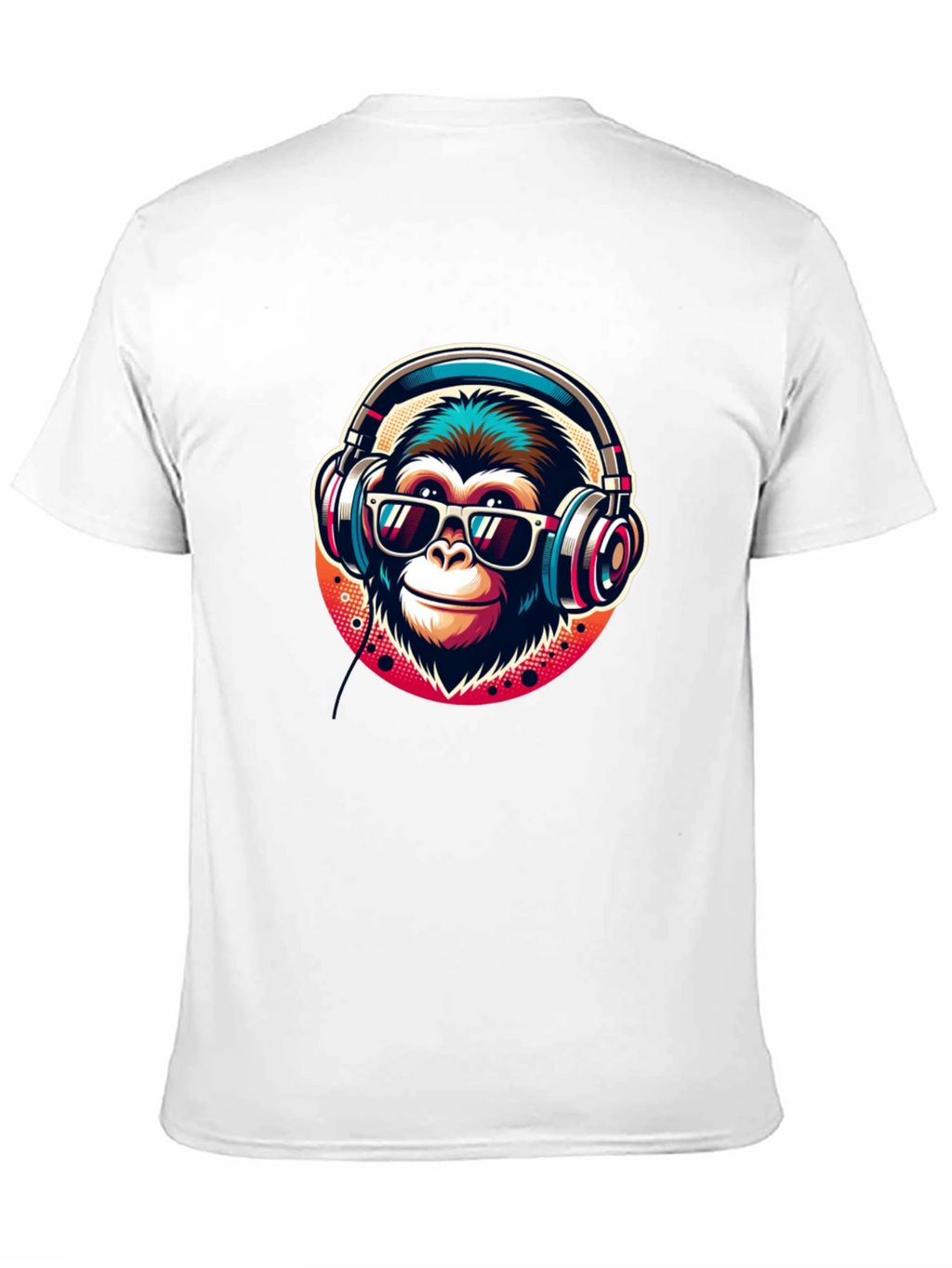 Cool Monkey Graphic Tee - Music Lover Ape