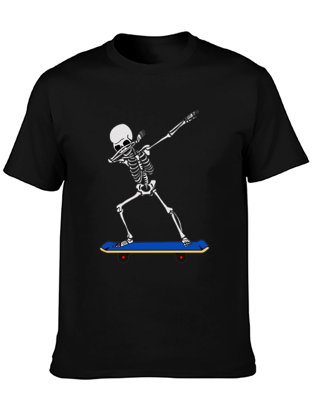 Skeleton Dabbing on Skateboard Graphic Tee