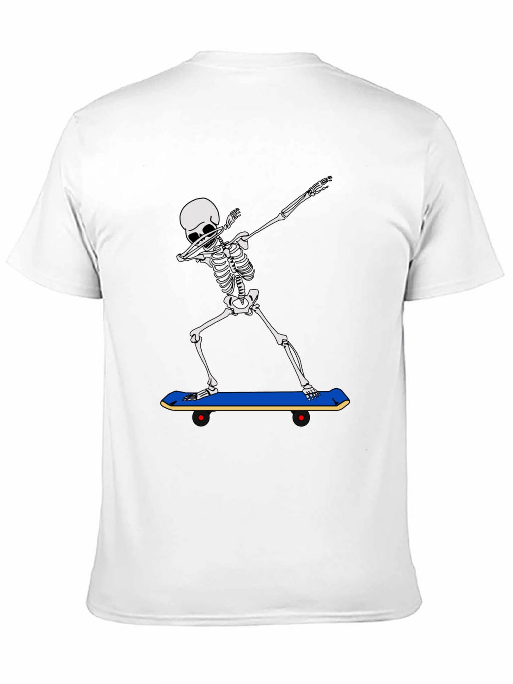 Skeleton Dabbing on Skateboard Graphic Tee