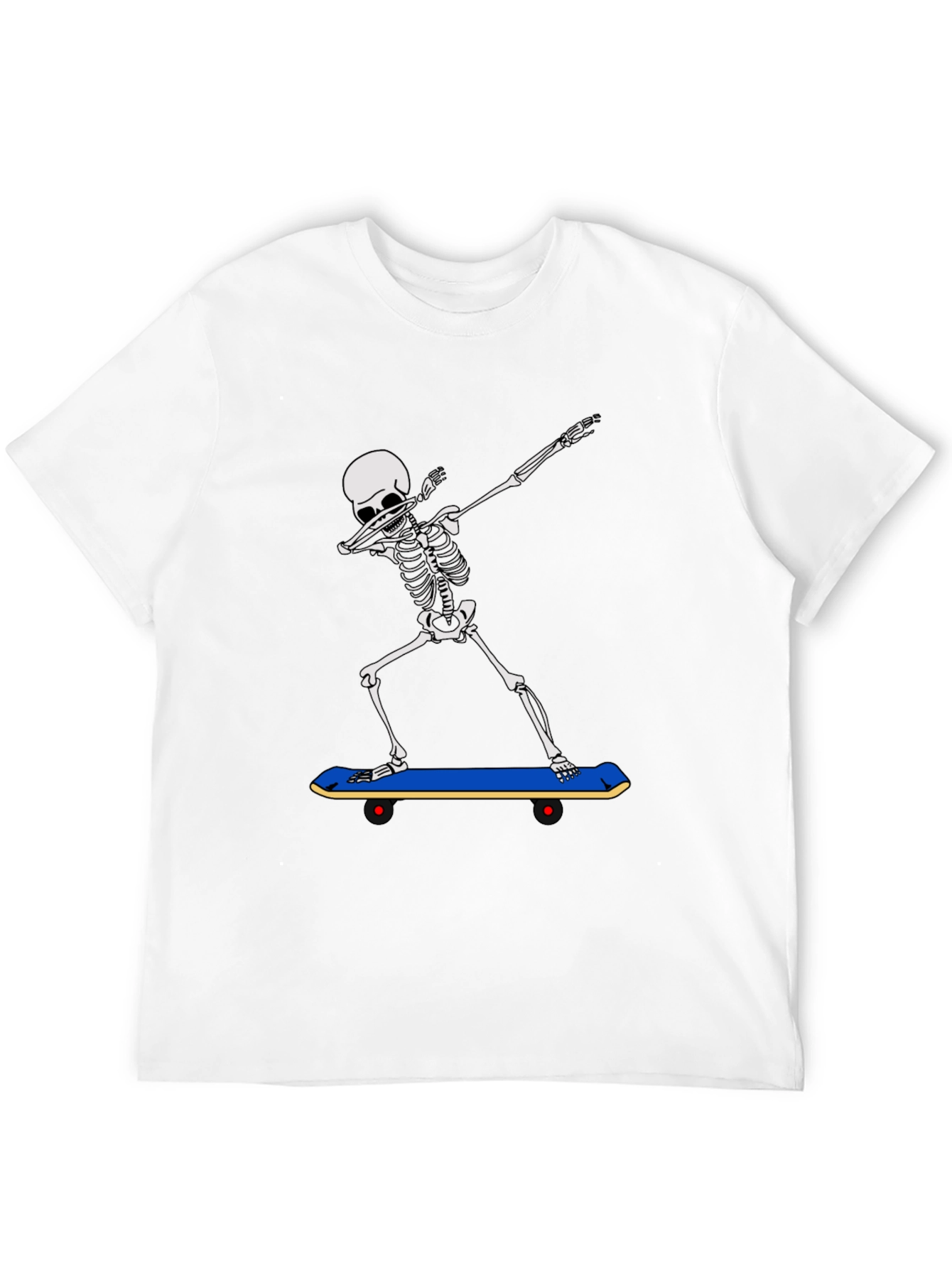 Skeleton Dabbing on Skateboard Graphic Tee