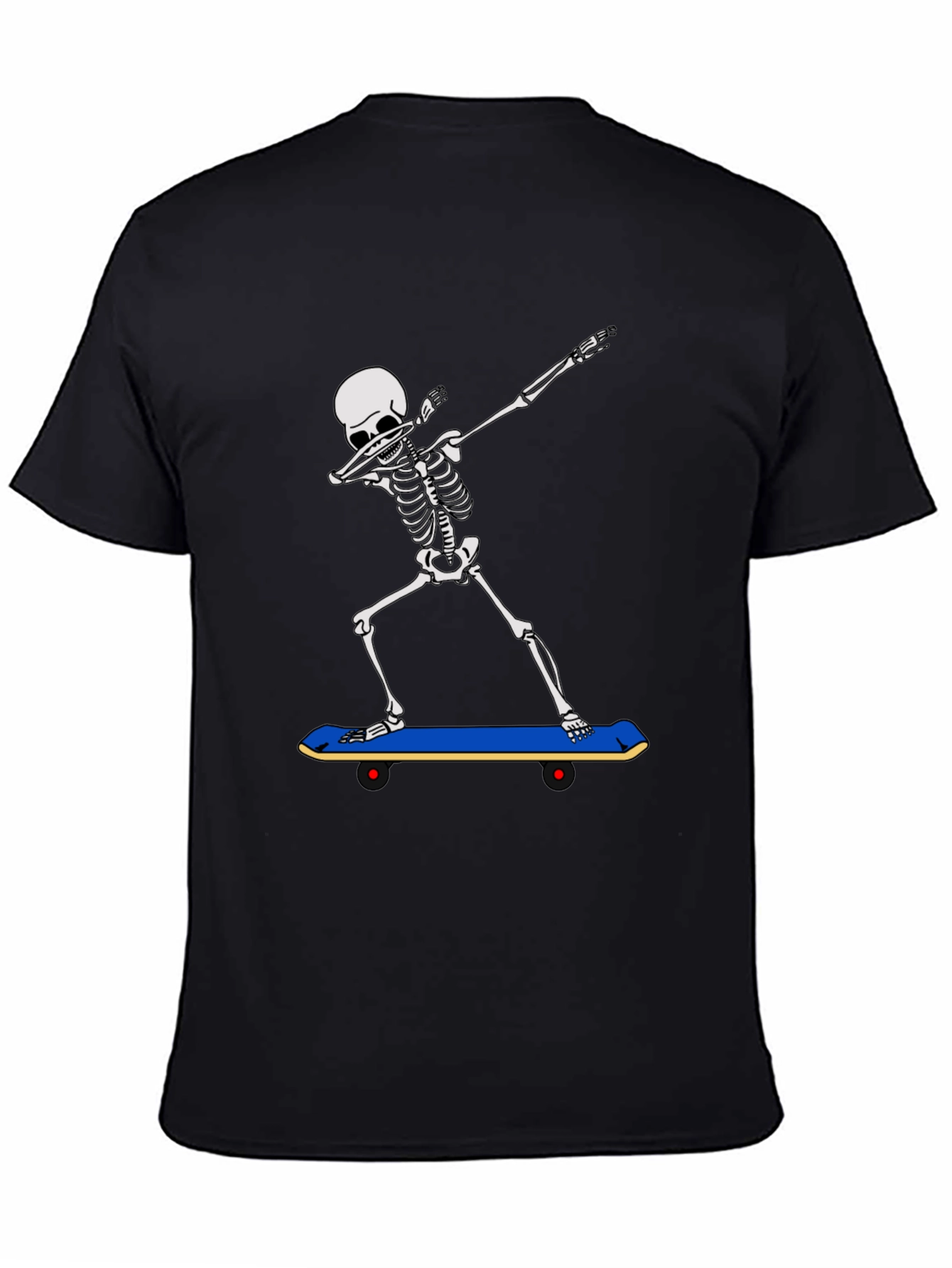 Skeleton Dabbing on Skateboard Graphic Tee