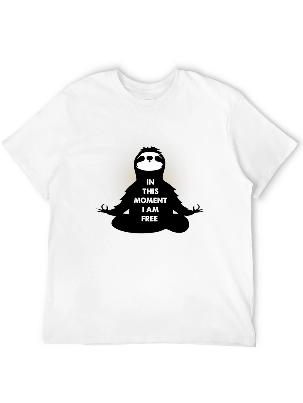 Meditating Sloth Graphic Tee - Relaxed Fit