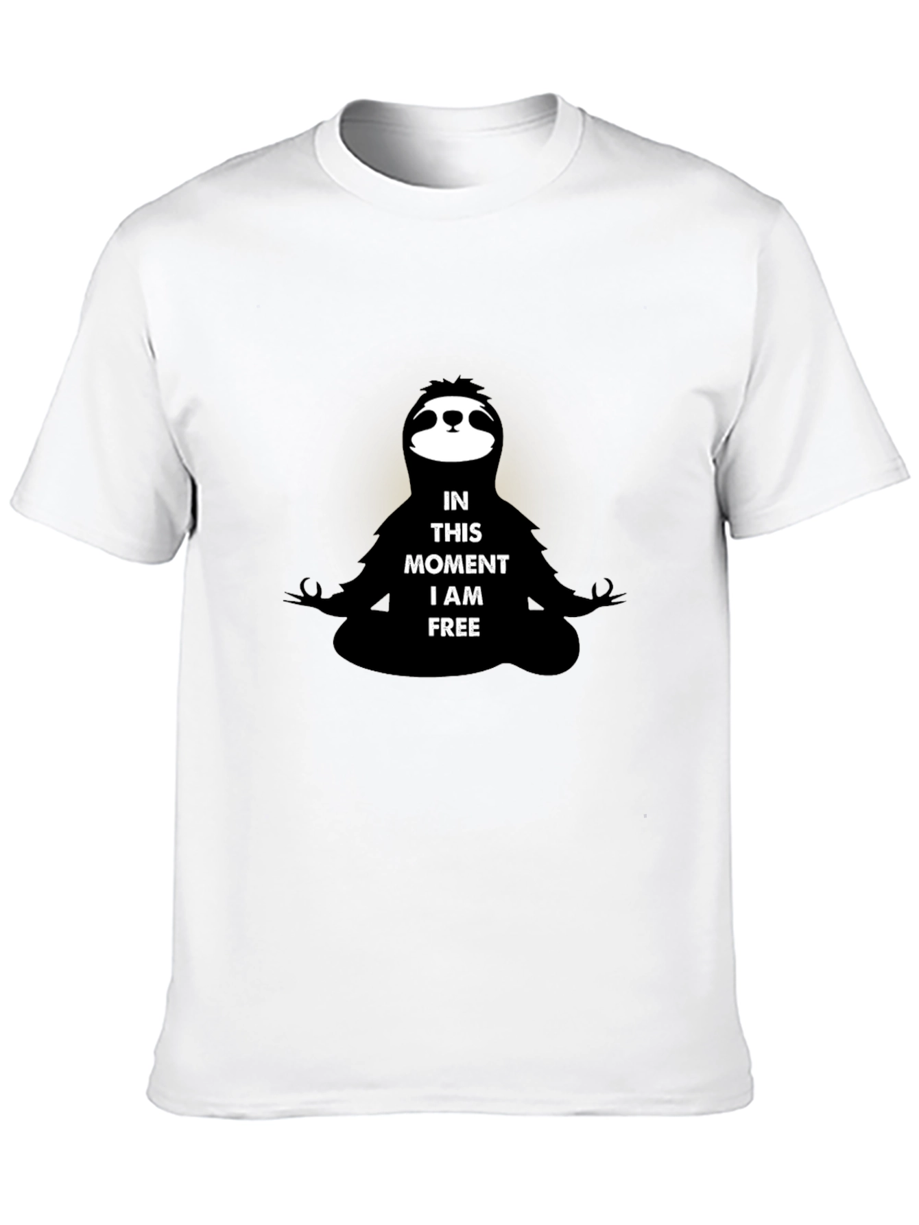 Meditating Sloth Graphic Tee - Relaxed Fit