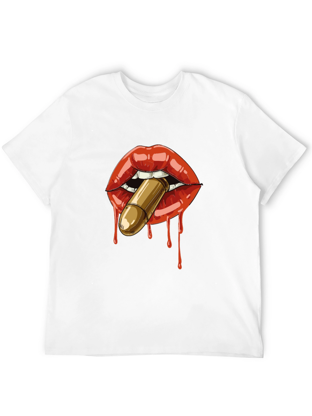Lips Bullet Black T-Shirt