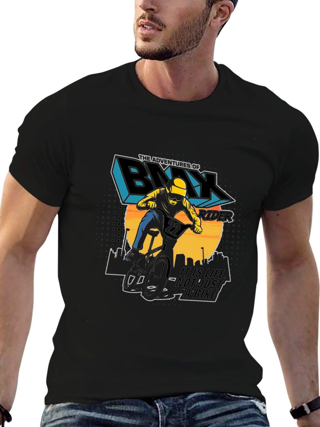 BMX Rider Graphic Tee - Adventure Awaits!