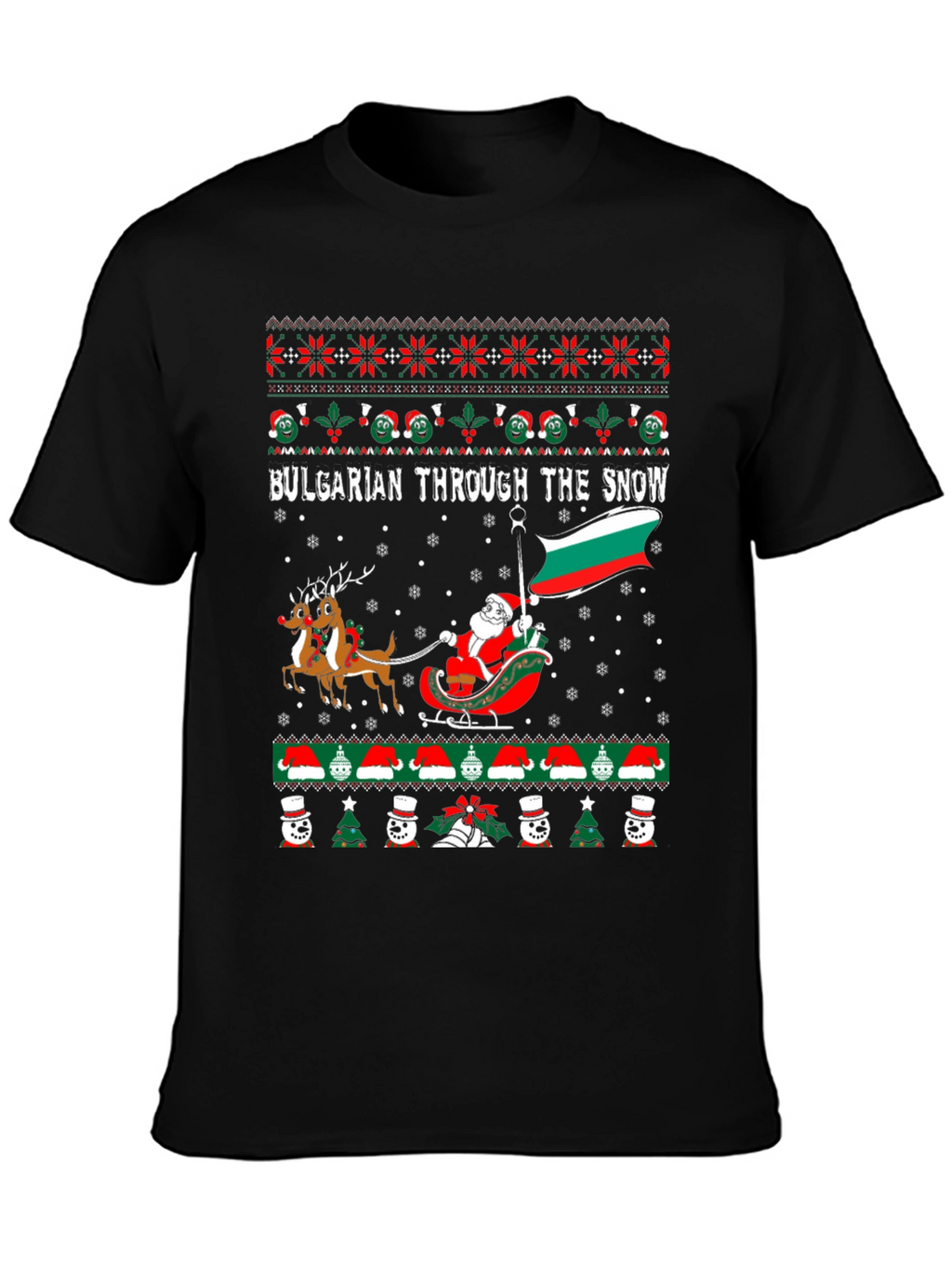 Bulgarian Christmas Ugly Sweater T-Shirt