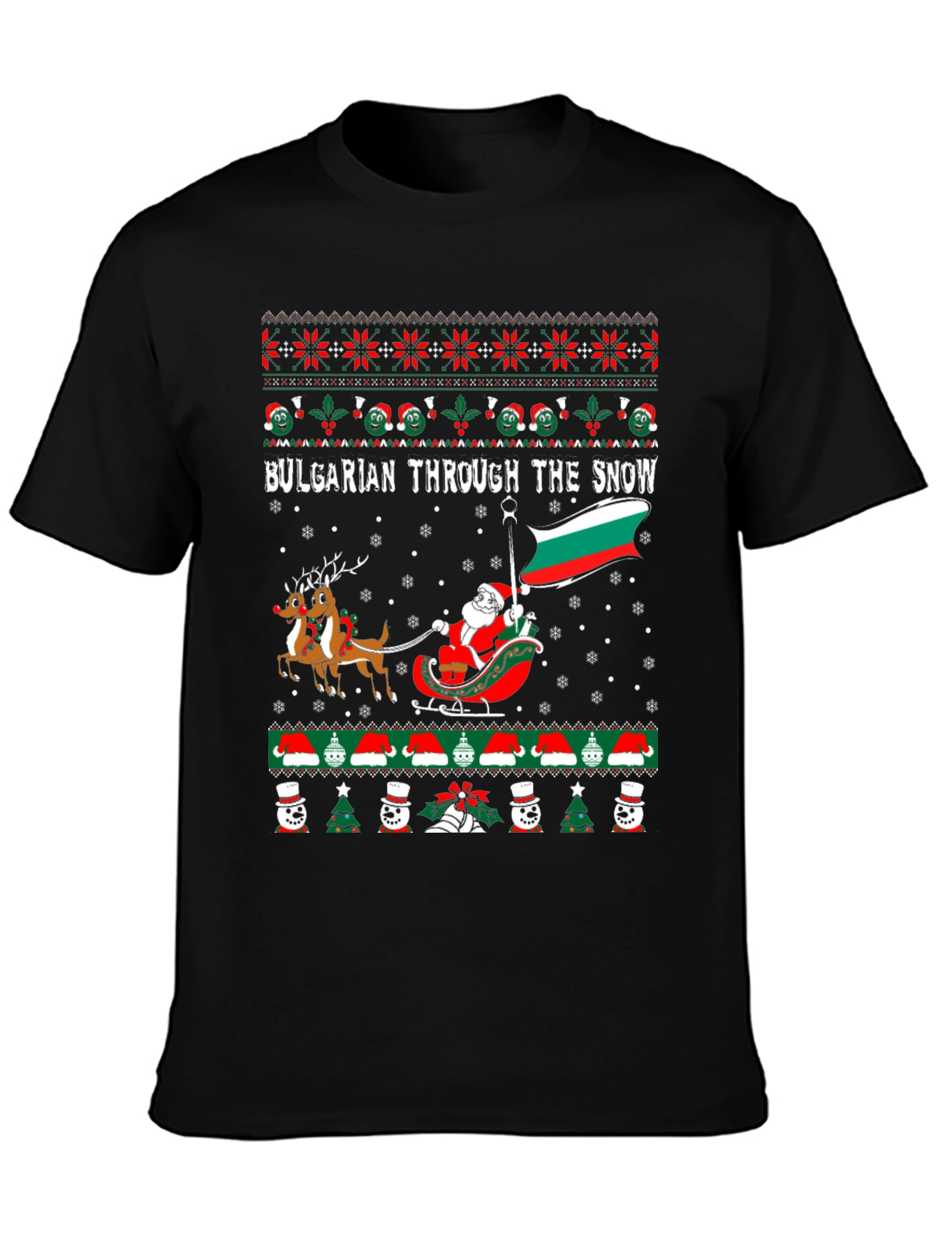 Bulgarian Christmas Ugly Sweater T-Shirt