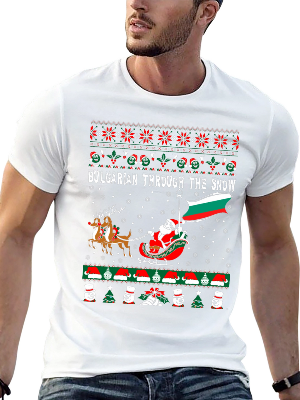 Bulgarian Christmas Ugly Sweater T-Shirt