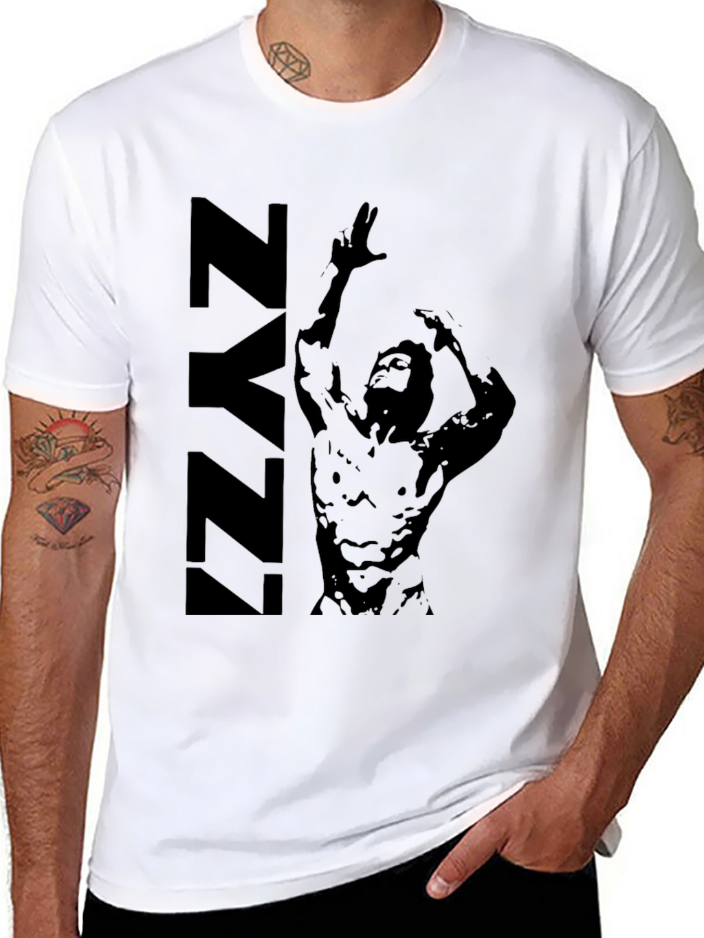 ZYZZ Graphic Print Tee - Mens Black T-Shirt