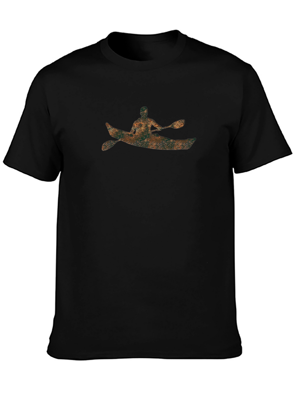 Kayak Graphic Tee - Black Cotton Blend