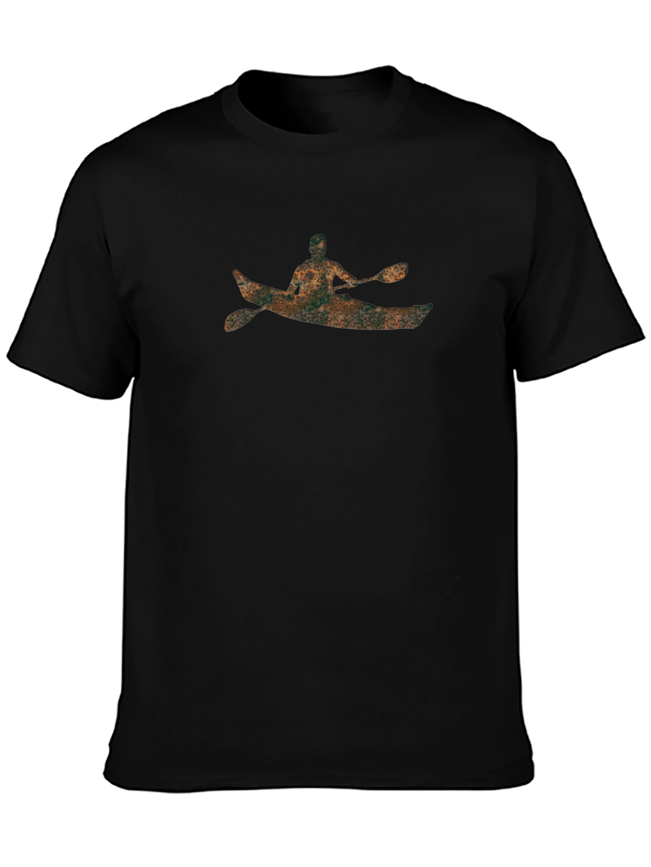 Kayak Graphic Tee - Black Cotton Blend