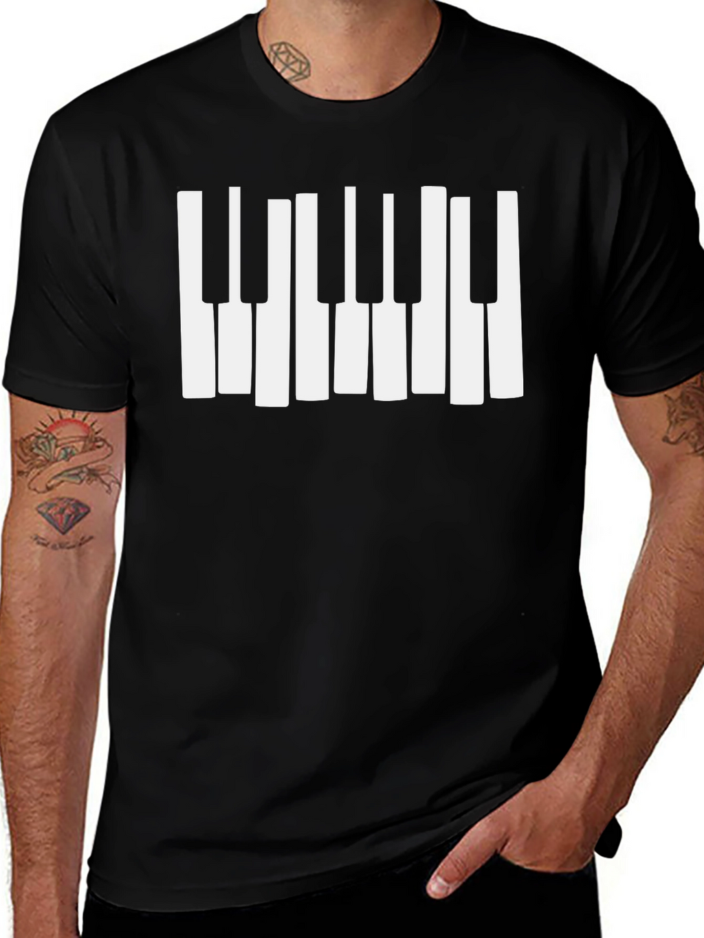 Piano Keys Graphic T-Shirt - Musician Tee