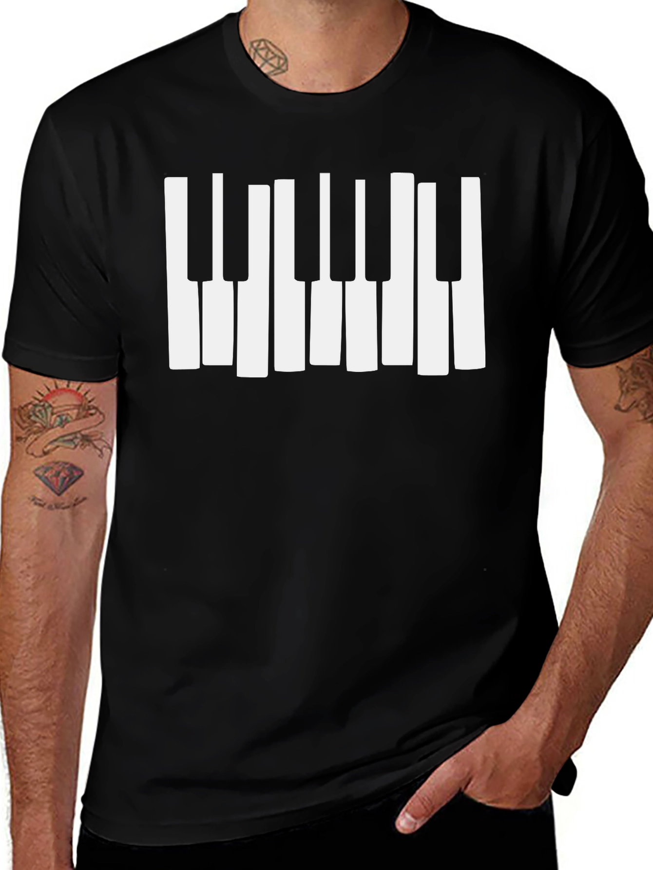 Piano Keys Graphic T-Shirt - Musician Tee