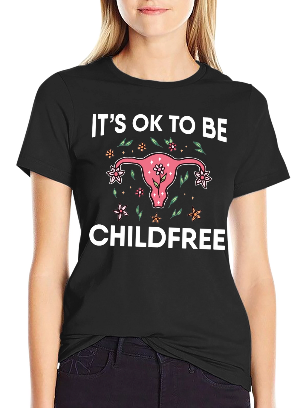 Its Ok to be Childfree Graphic Tee