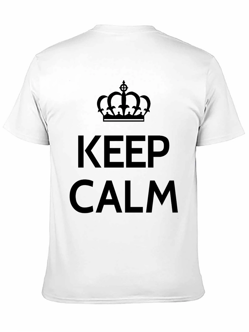 Keep Calm Crown Graphic Tee - Black