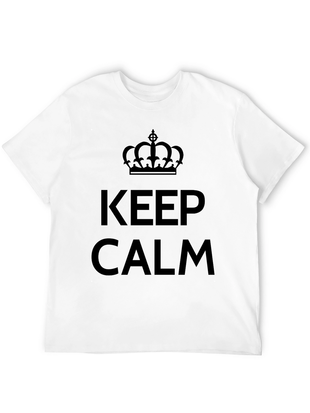 Keep Calm Crown Graphic Tee - Black