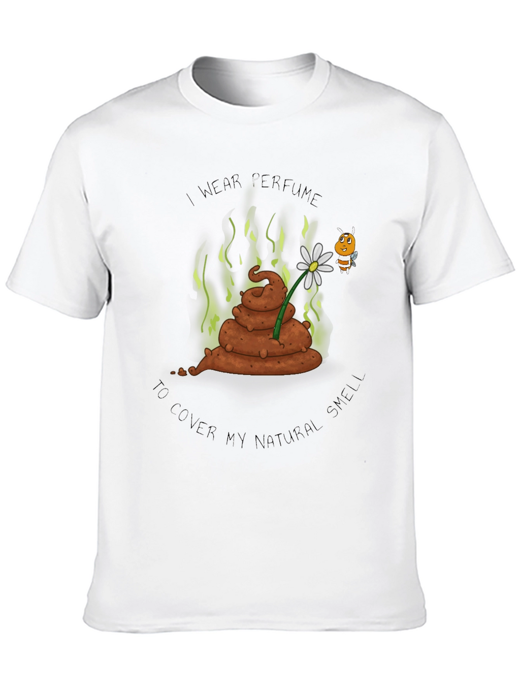 Humorous Graphic Tee: Natural Smell