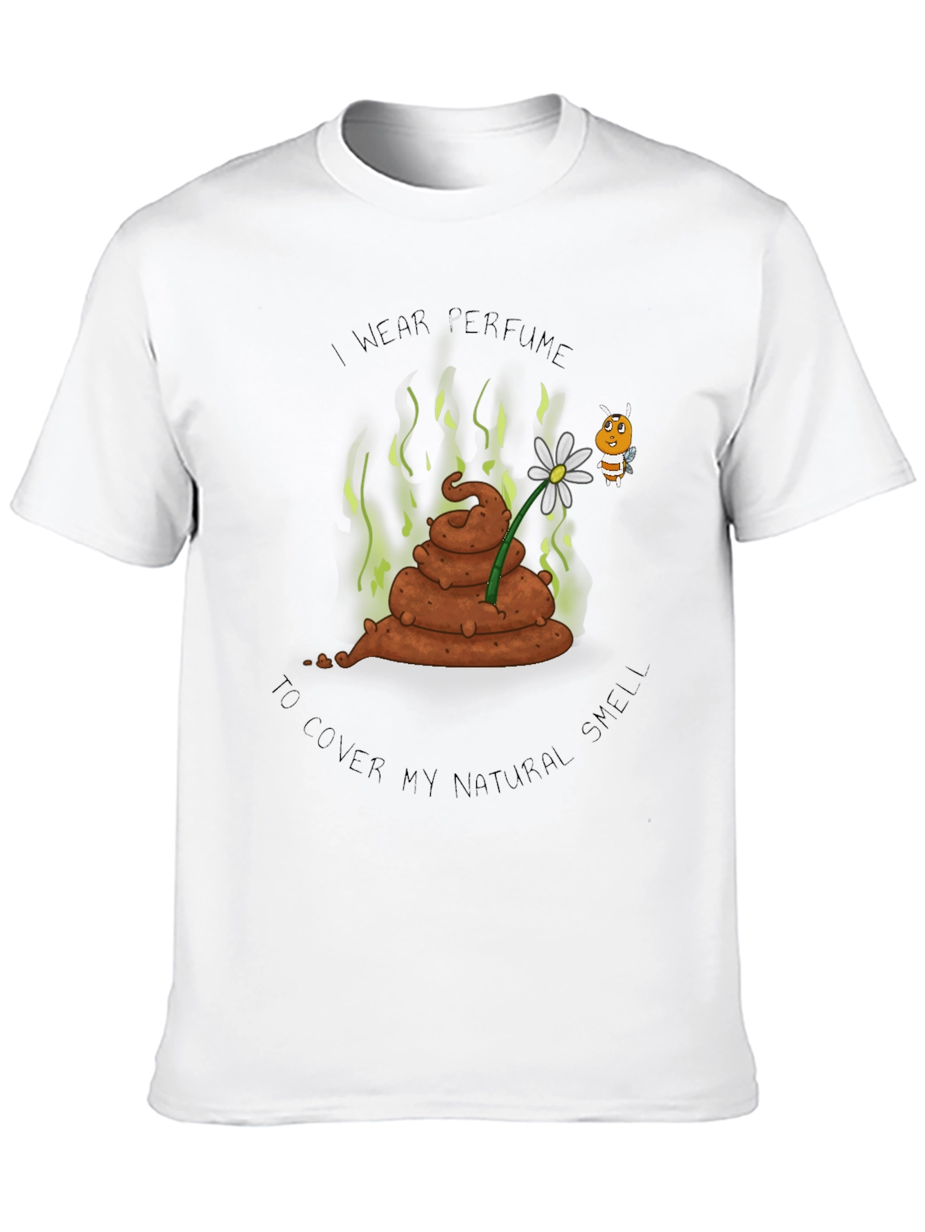 Humorous Graphic Tee: Natural Smell