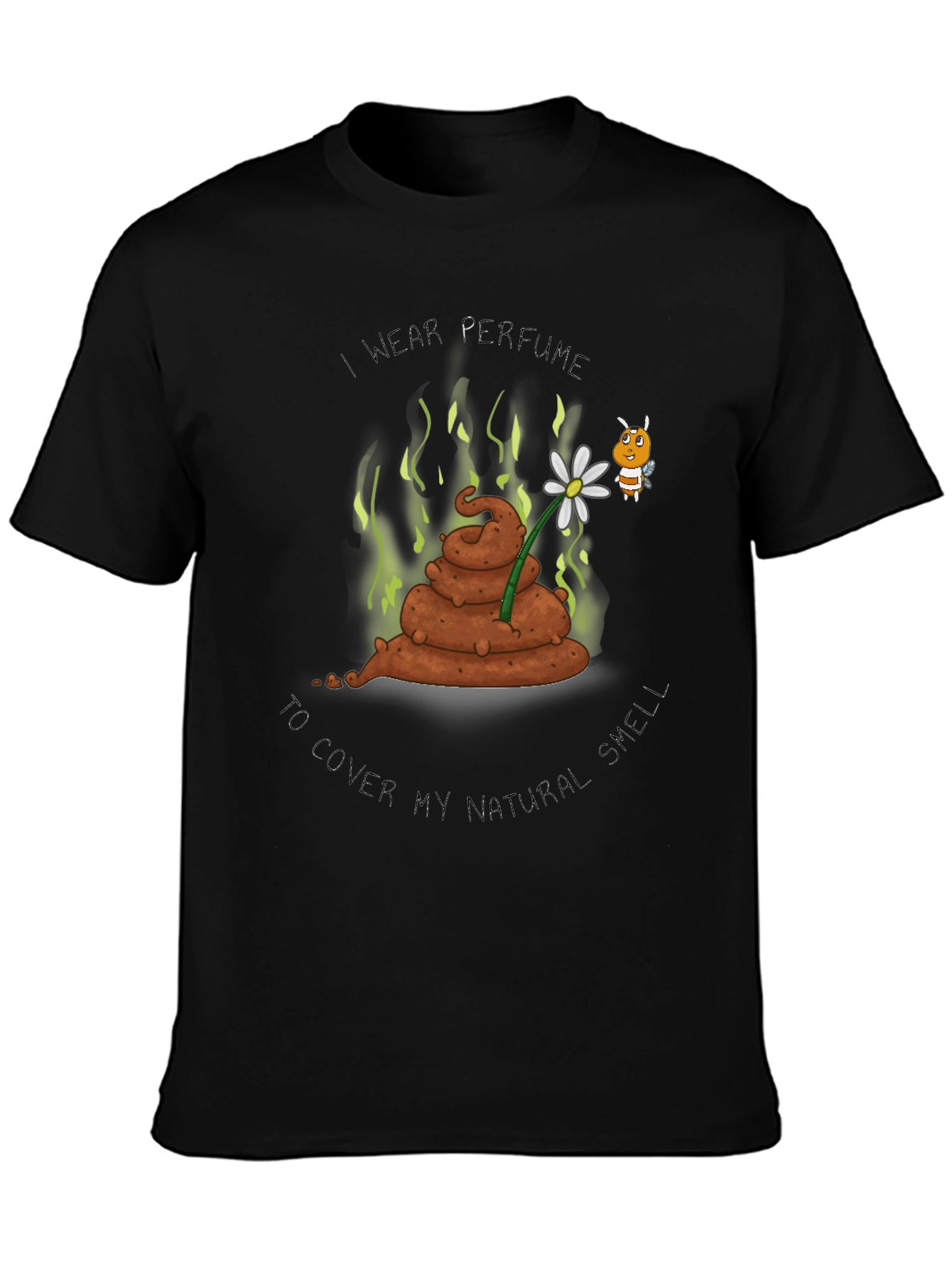 Humorous Graphic Tee: Natural Smell