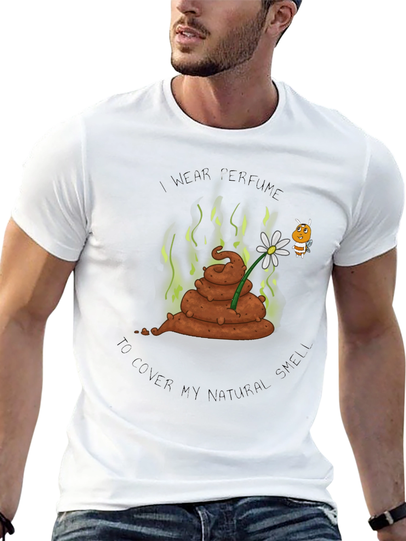 Humorous Graphic Tee: Natural Smell