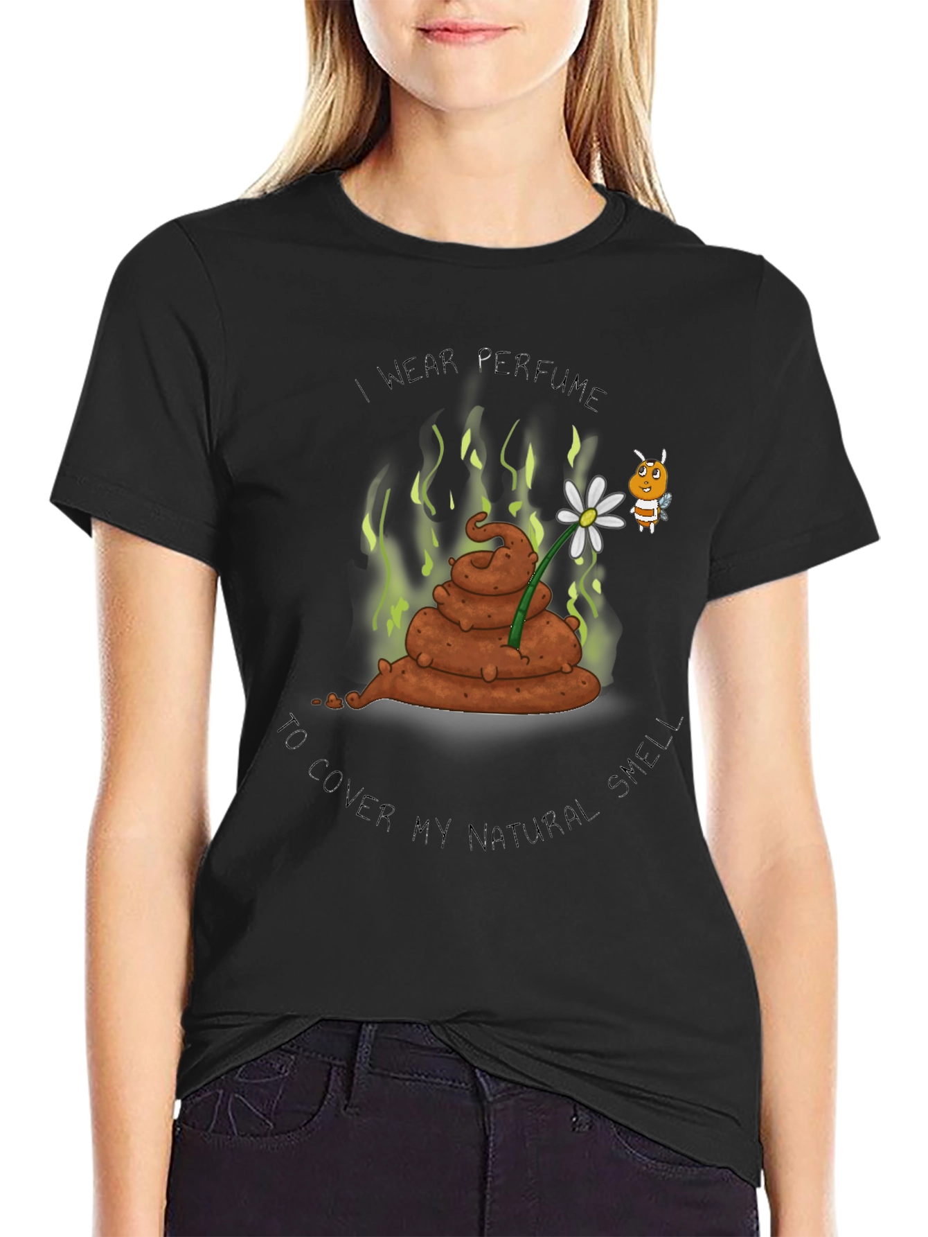 Humorous Graphic Tee: Natural Smell