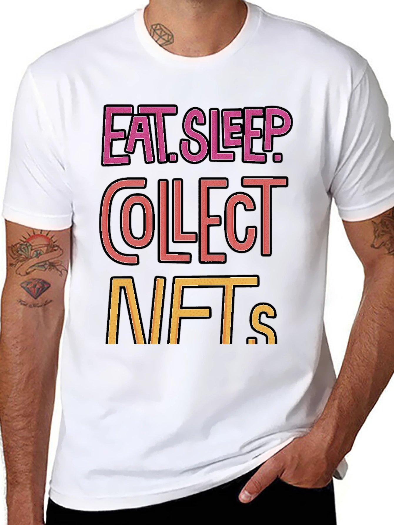 Eat Sleep Collect NFTs T-Shirt