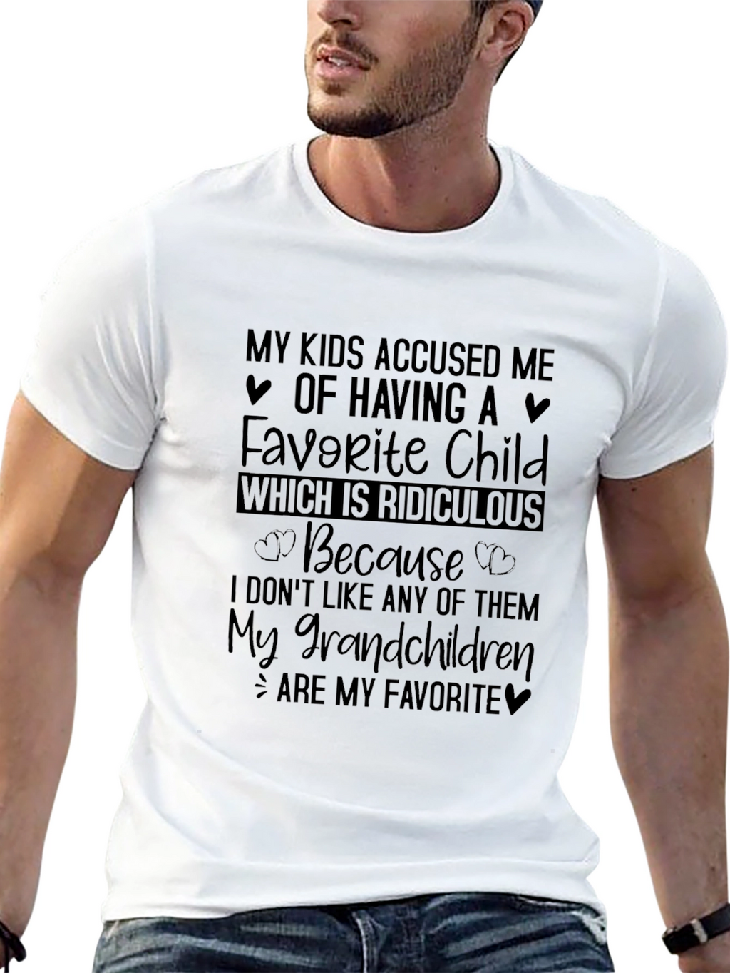 Funny Grandparent T-Shirt: My Grandchildren Are My Favorite