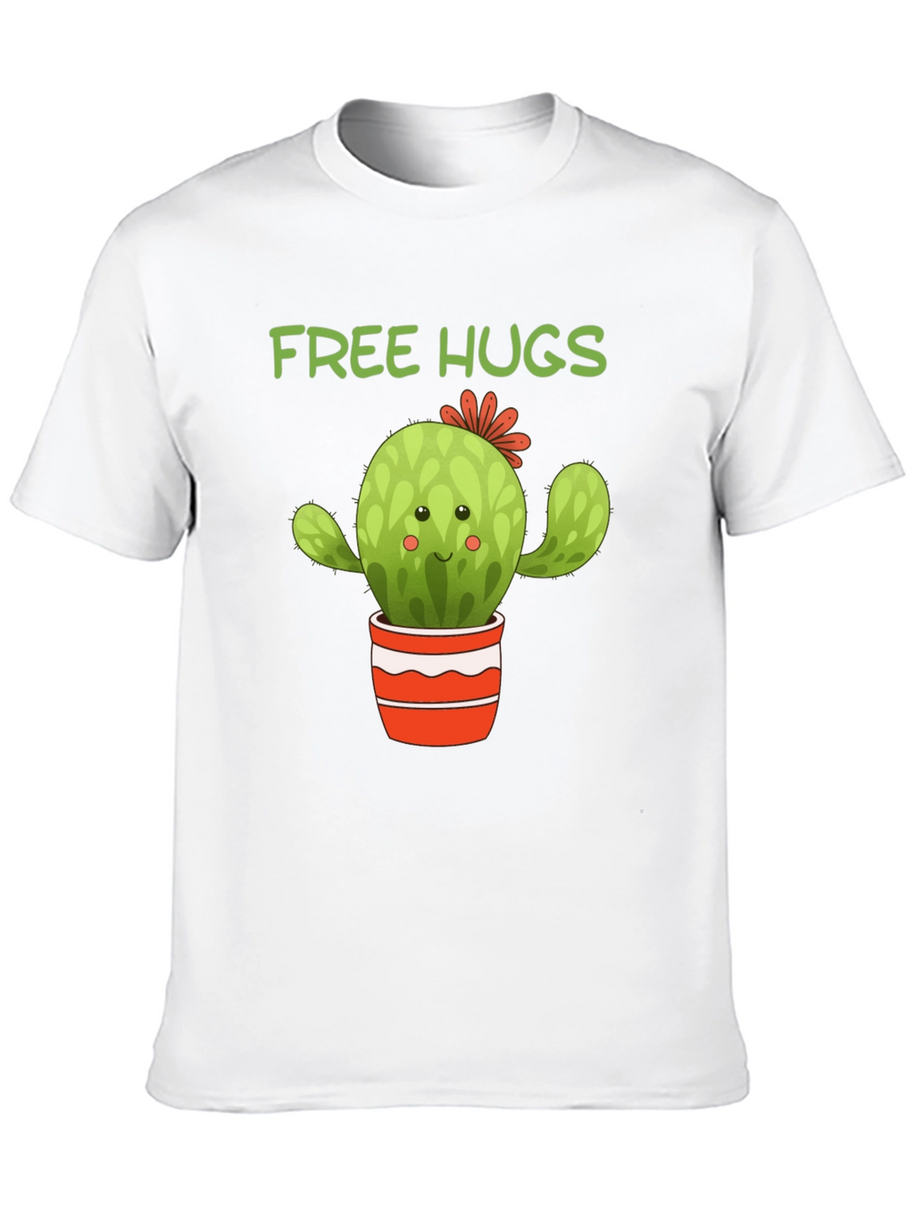 Free Hugs Cactus T-Shirt - Cute Graphic Tee