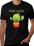 Free Hugs Cactus T-Shirt - Cute Graphic Tee
