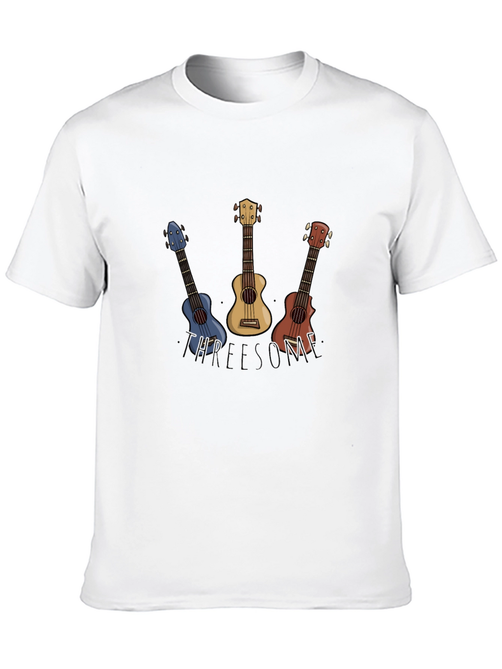 Ukulele T-Shirt - APREESOME - Black Cotton