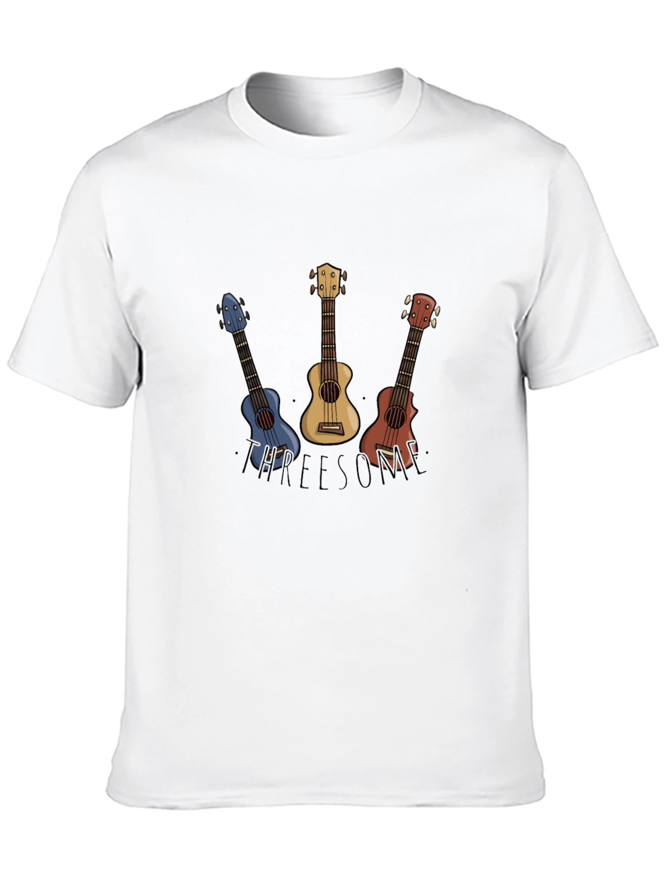 Ukulele T-Shirt - APREESOME - Black Cotton