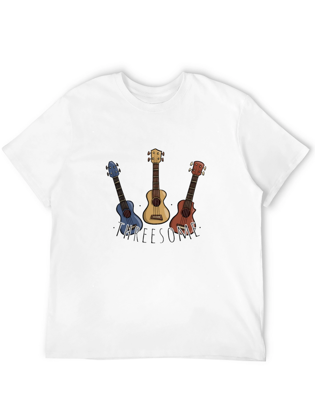 Ukulele T-Shirt - APREESOME - Black Cotton