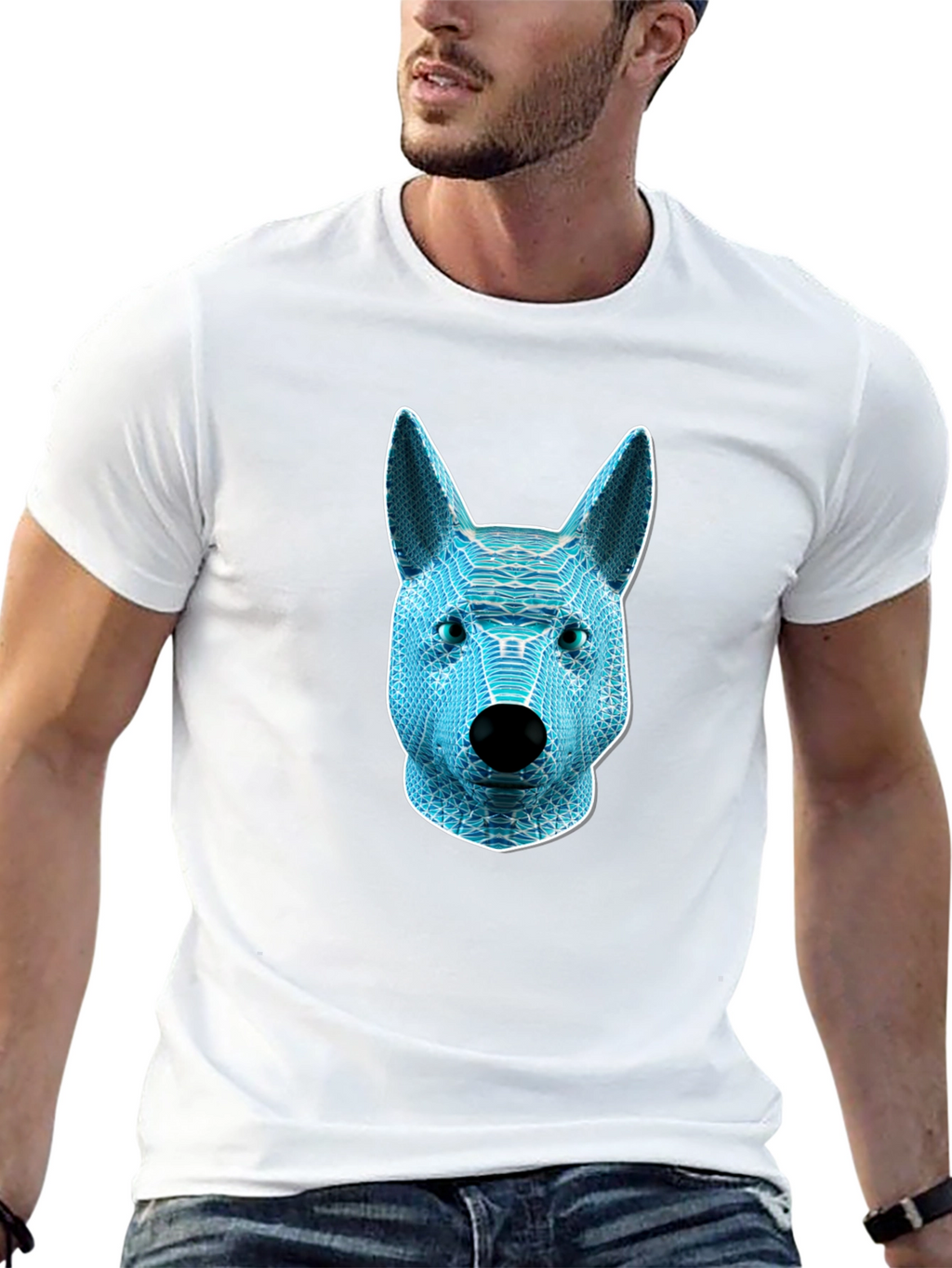 Cyber Dog T-Shirt - Unique Graphic Tee