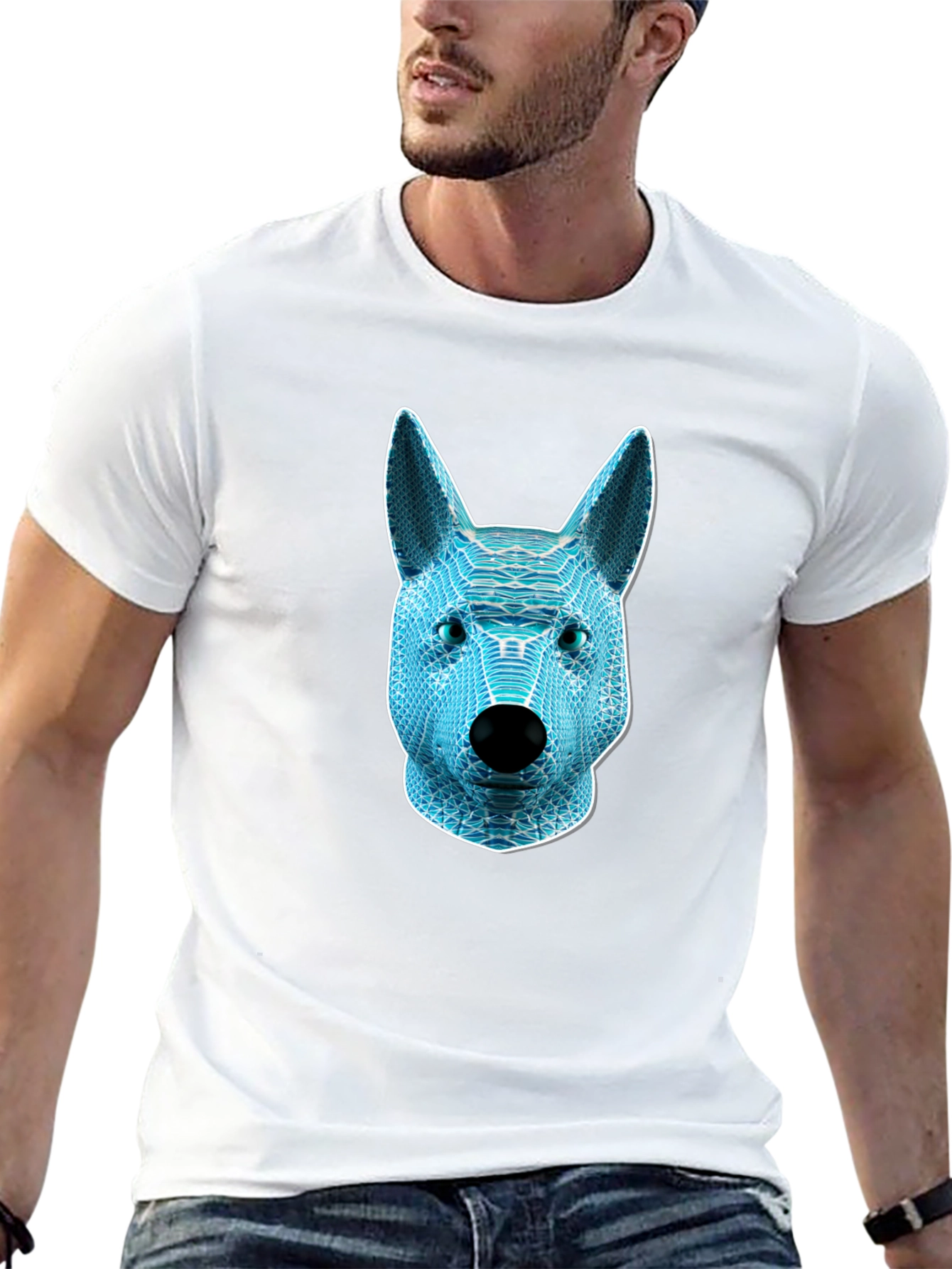 Cyber Dog T-Shirt - Unique Graphic Tee